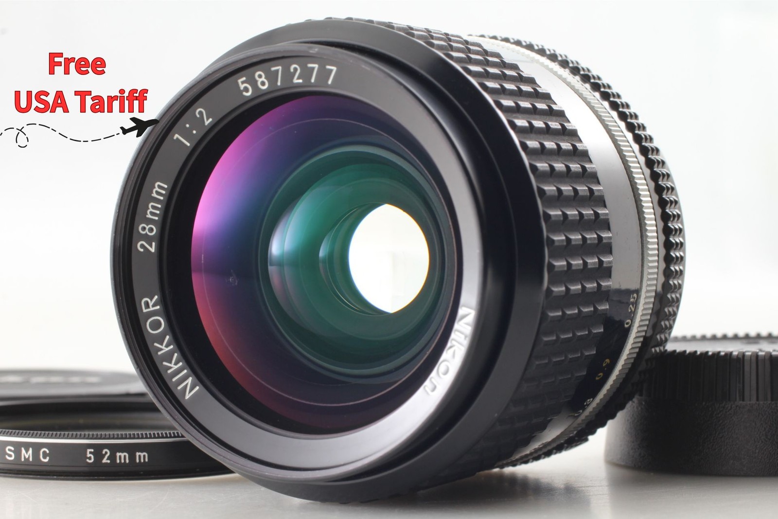 [Near MINT w / Cap] Nikon Ai-s AIS Nikkor 28mm f/2 Wide Angle MF Lens From JAPAN