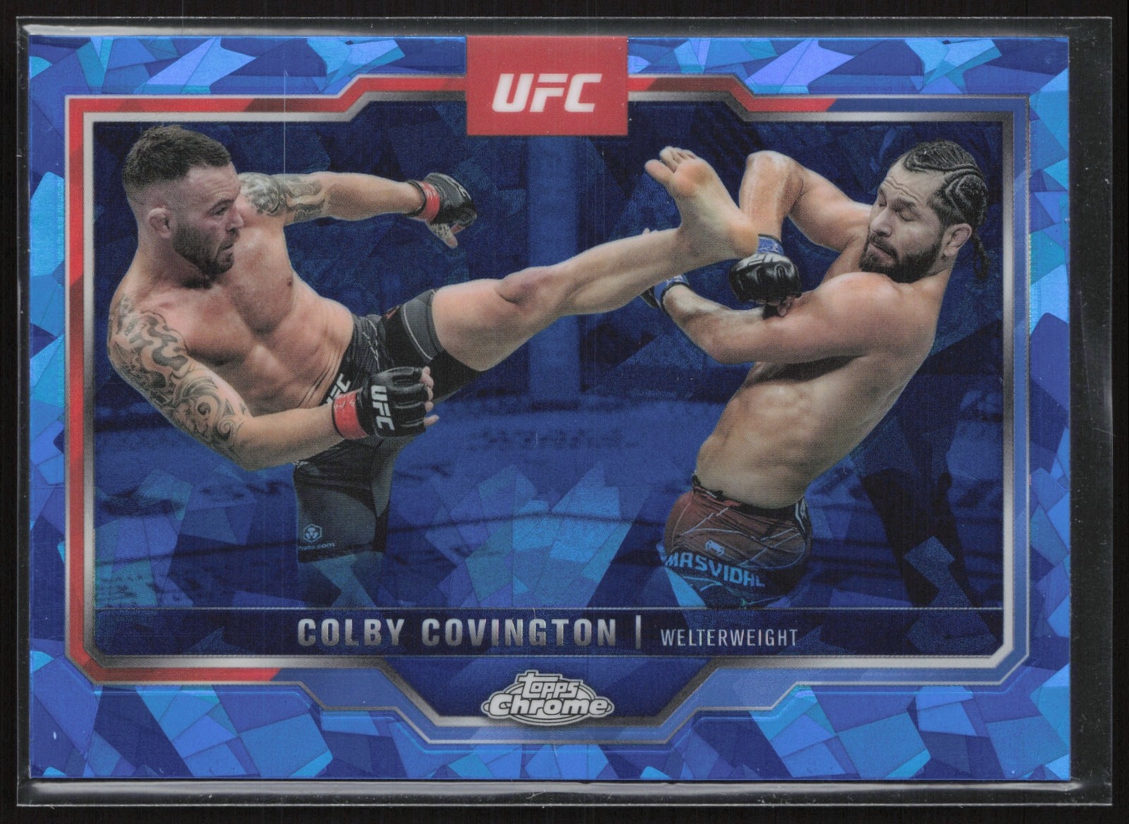 2025 Topps UFC Chrome Sapphire Colby Covington #154