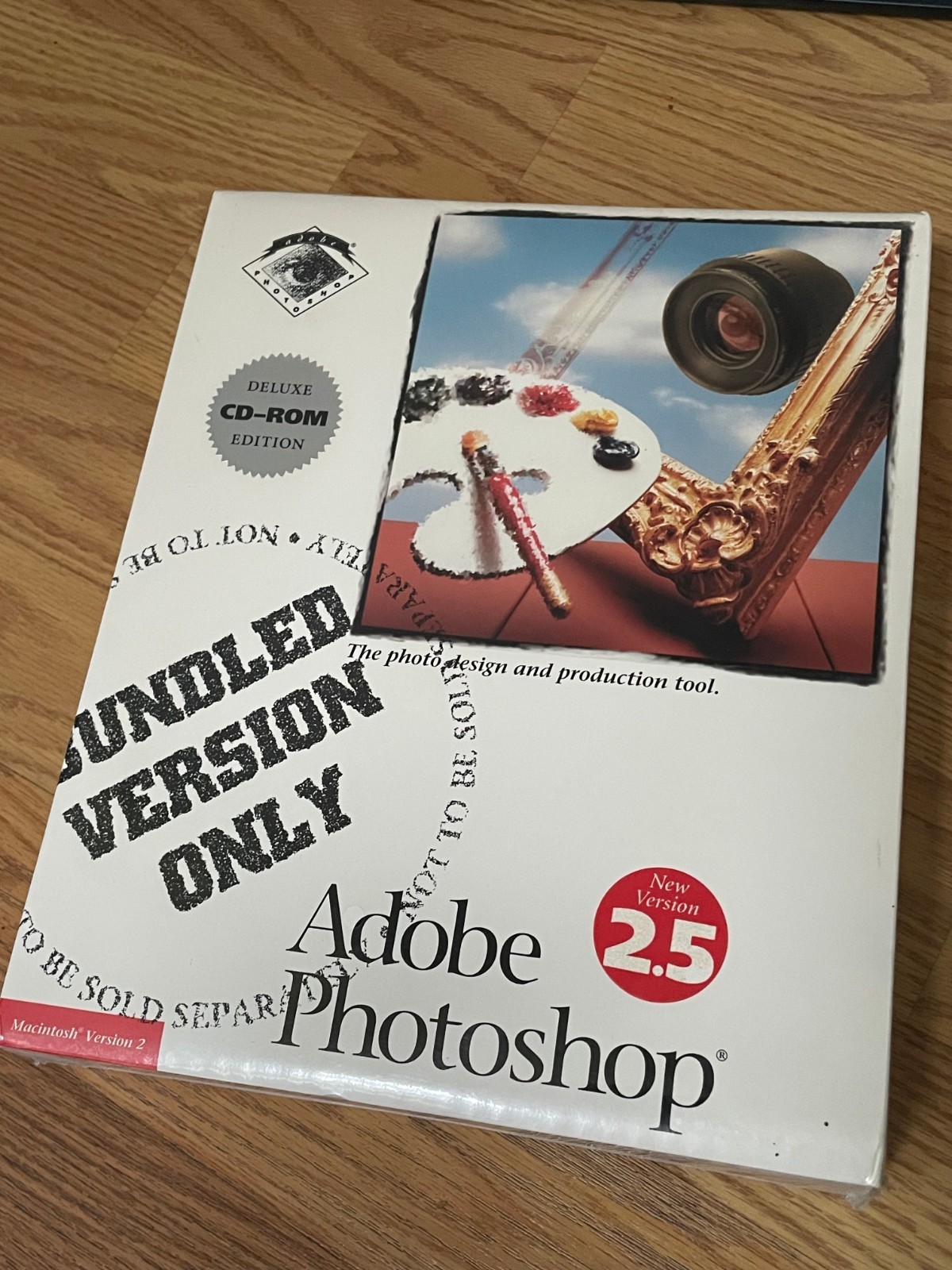 Adobe Photoshop 2.5 Deluxe – Mac – Vintage Boxed Software Sealed New
