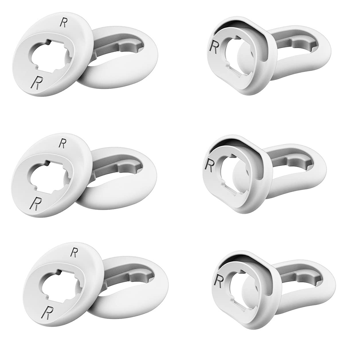 Luckvan 6 Pairs L/S Galaxy Buds Live Ear Tips Silicone Adapter Ear Wing Tips ...