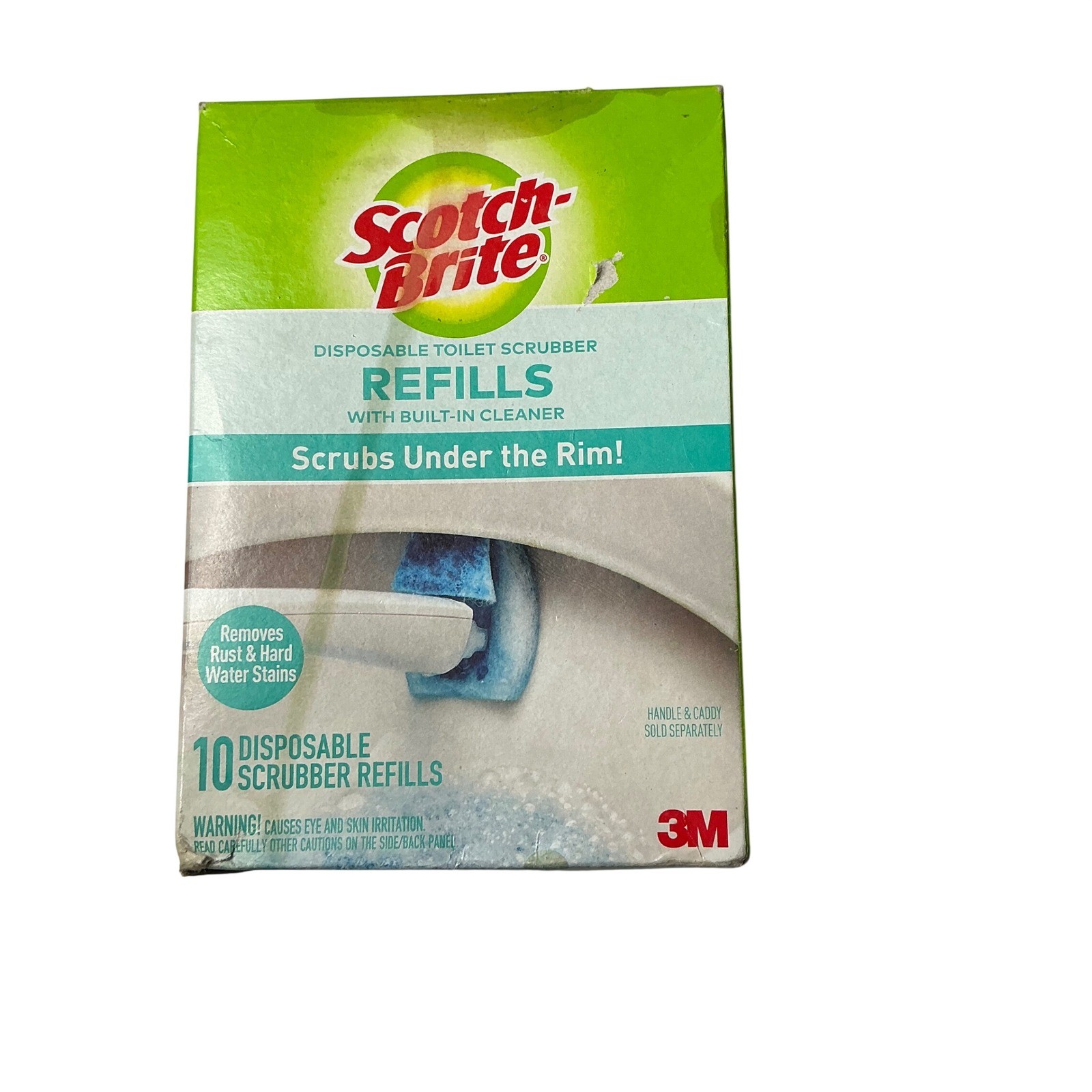 Scotch Brite Disposable Toilet Scrubber Refills 10 Count Fresh Scent Cleaner