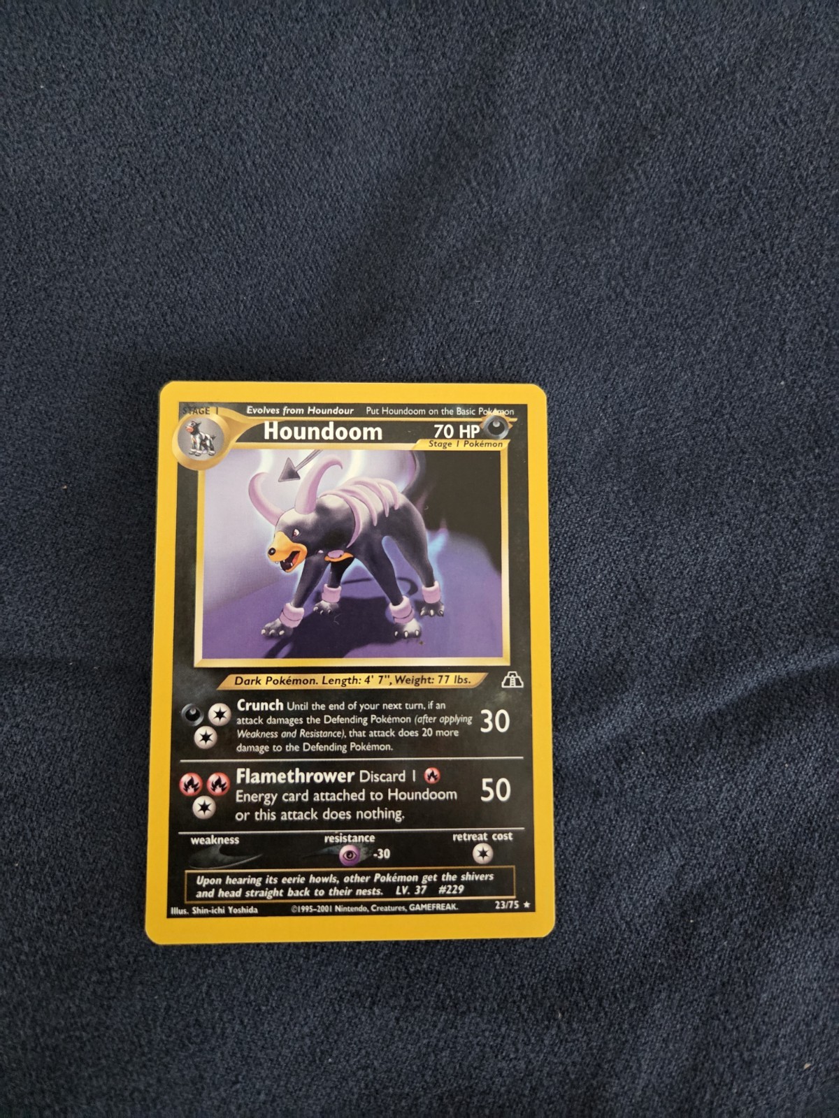 Pokémon Houndoom 23/75 Neo Discovery Non Holo Rare