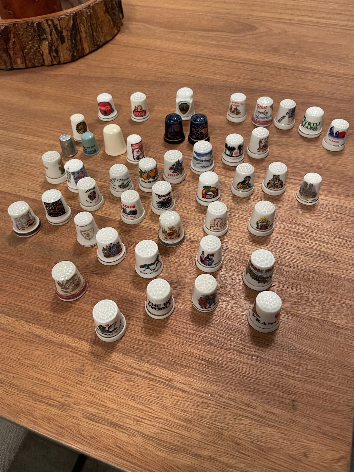 vintage collectible thimbles Lot Of 45