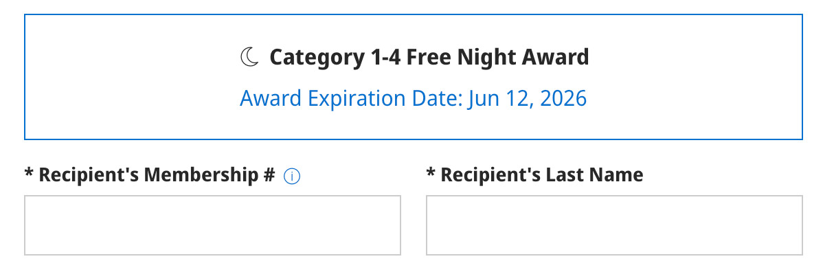 Hyatt Category 1-4 Free Night Award US-Nationwide Valid Through June 2026