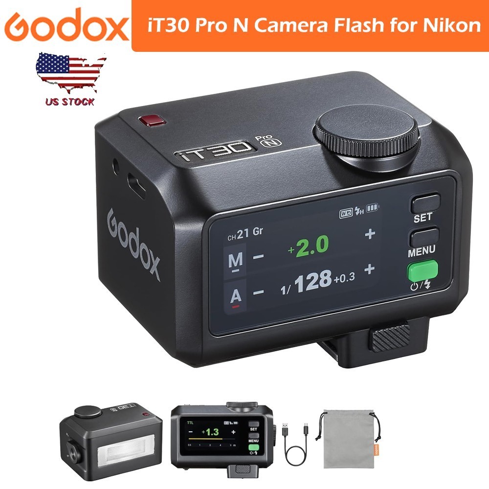 GODOX iT30 Pro TTL mini TTL Wireless Camera Flash 2.4G Wireless for Nikon Camera