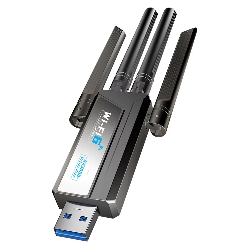 3000Mbps WiFi 6E   Card Dual Band 2.4G/5GHz USB 3.0 Receiver Dongle WiFi6970
