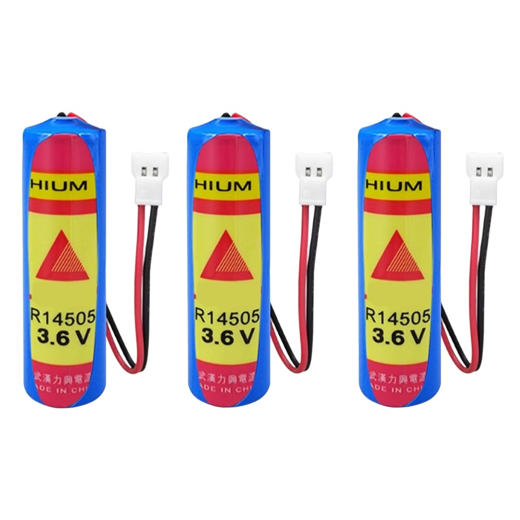 3PCS ER14505M 3.6V Battery 2200mAh Battery with 51005 White Plug