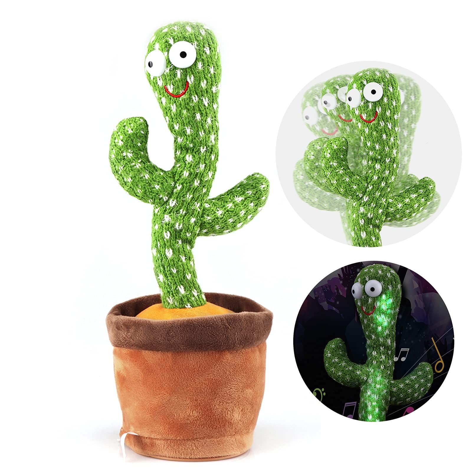 Dancing Cactus Talking ,Wriggle Singing Mimicking Cactus,Repeat What You Say,...