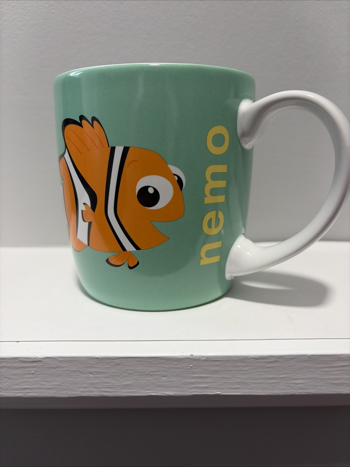 Disney Store Finding Nemo Coffee Mug Pixar Nemo Fish Teal Ceramic Cup Disney 🐡