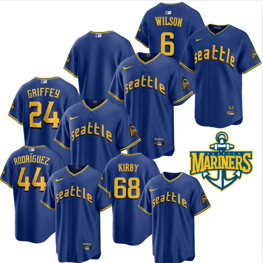 Mariners Women's Royal 2023 City Connect Stitched Jersey
