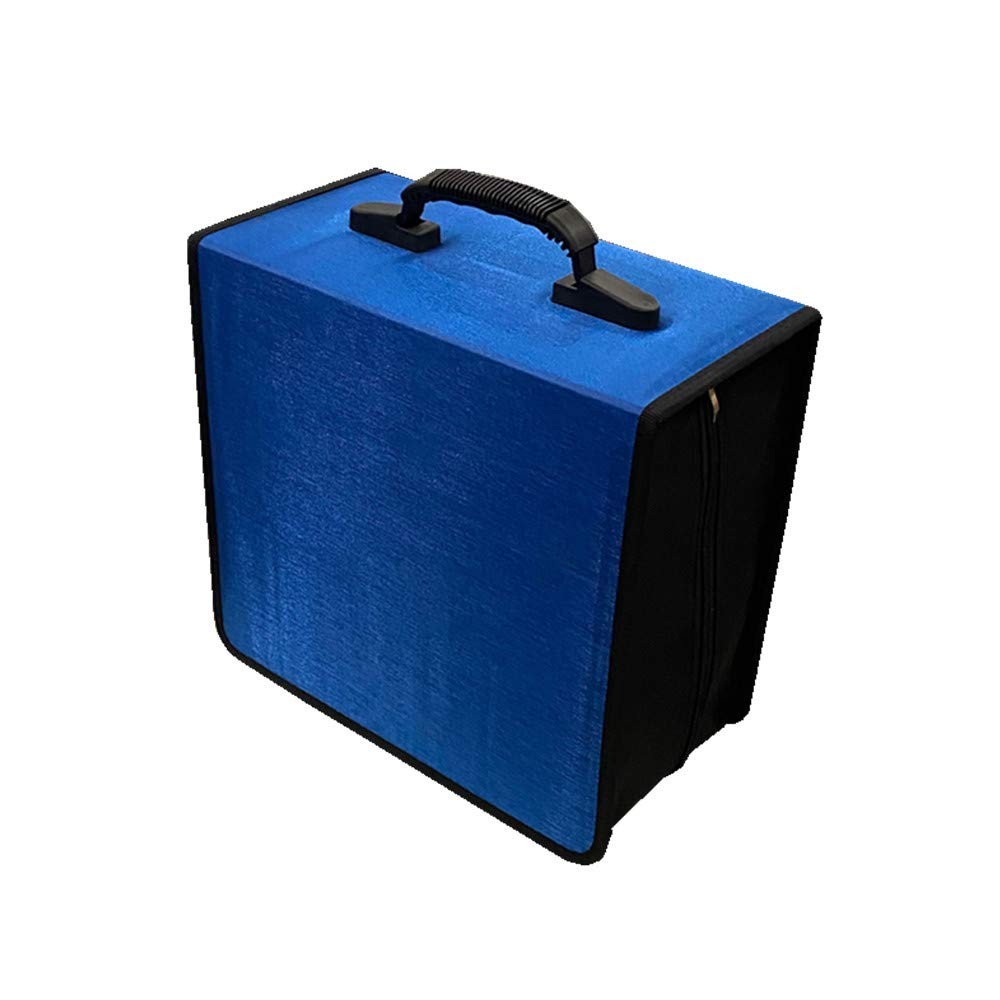 Penlonda CD/DVD Case Holder Organizer Wallet 12.4x 6.3 x 11.4 inch, Blue 