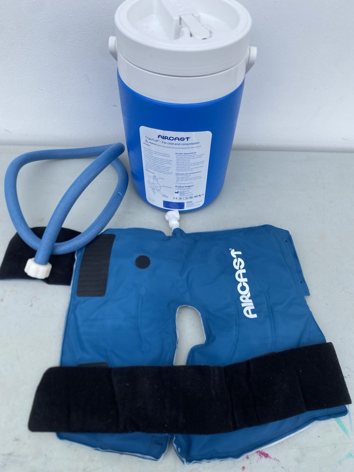 Aircast Cryo Cuff Cooler with Large Knee Cuff and Hose * No Cord*