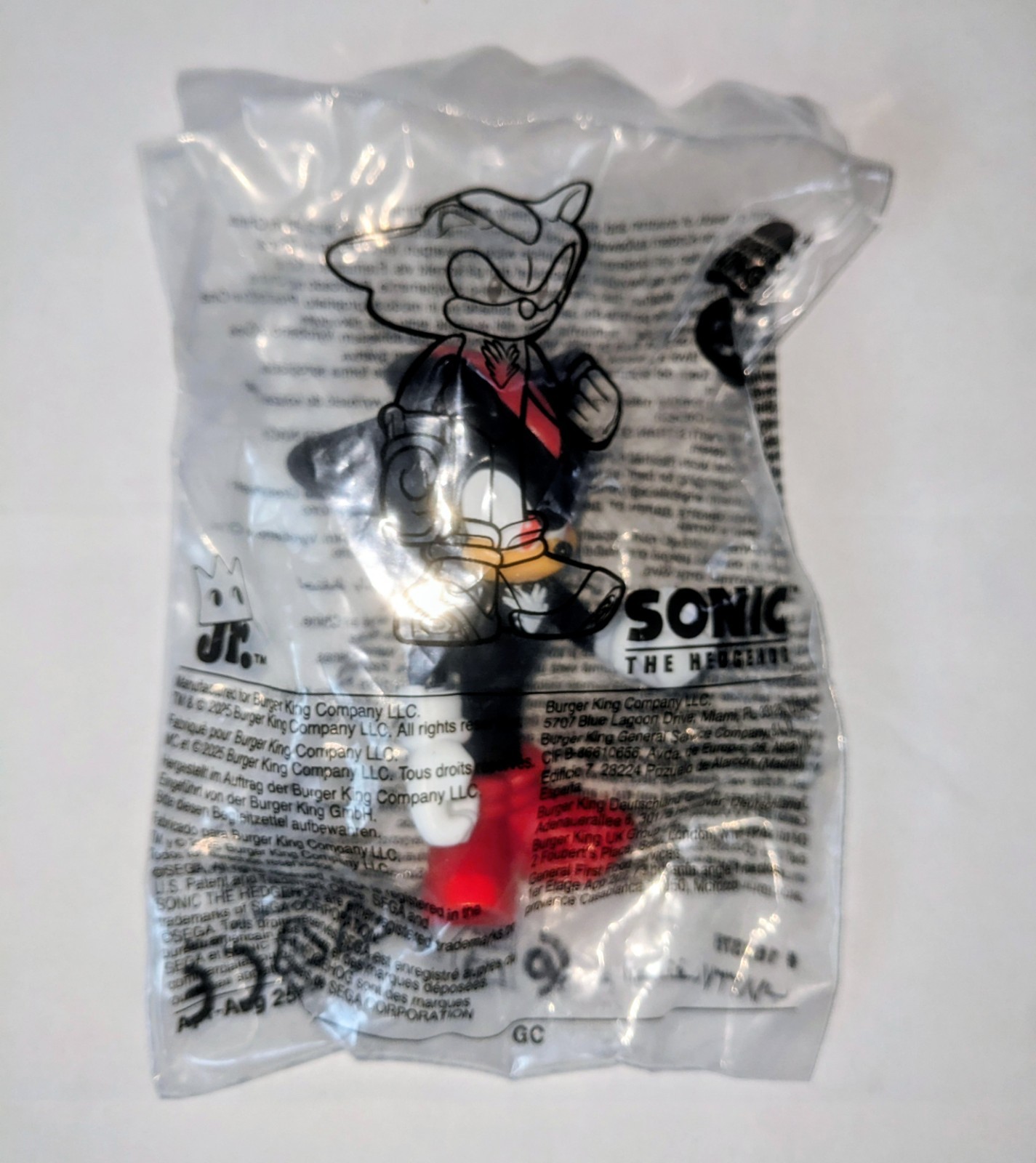 Burger King - Sonic the Hedgehog  Shadow Toy - 2025 NEW
