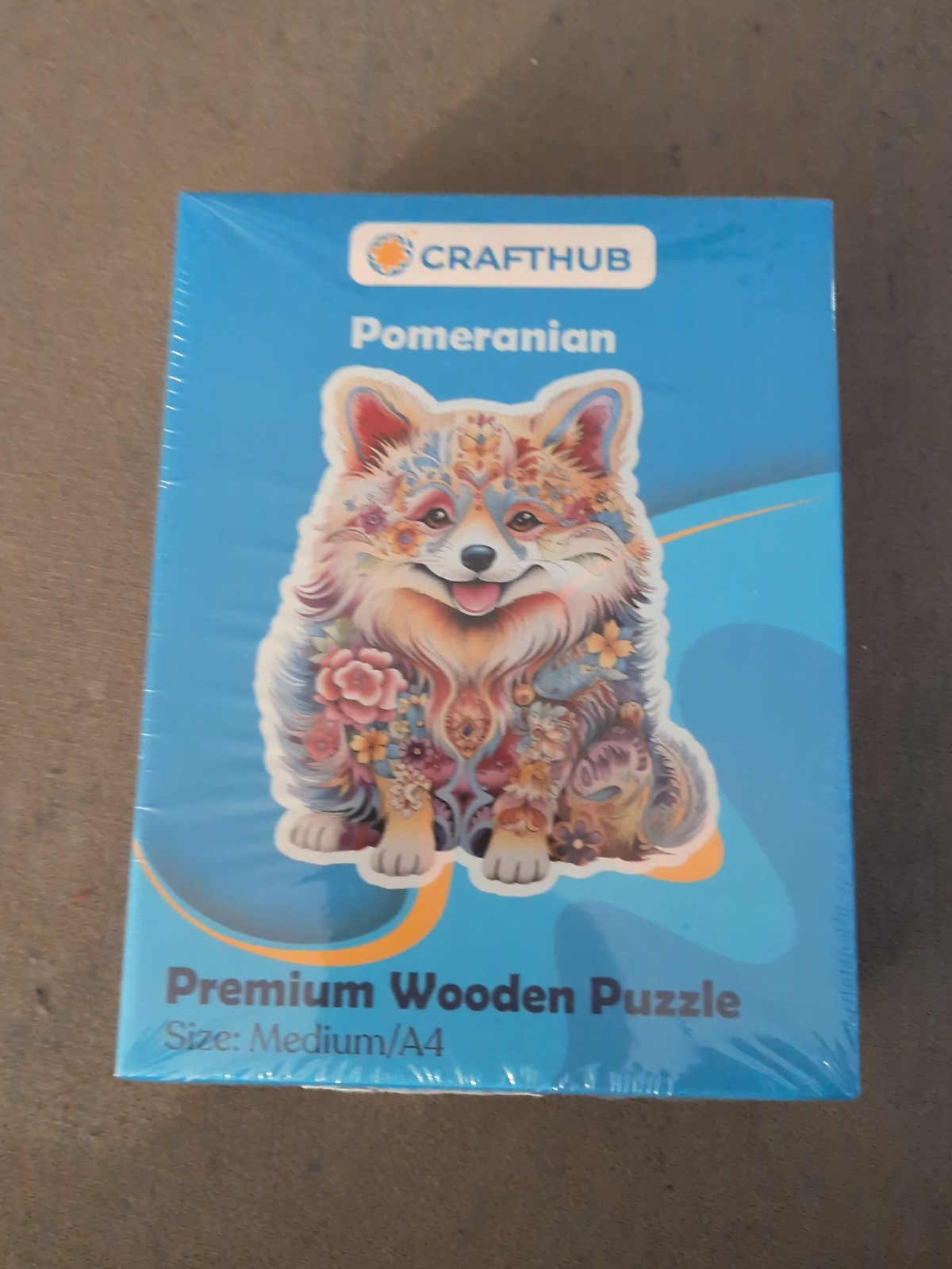 Wooden Puzzles for Adults, Jigsaw Pomeranian, 11.2 x 9 inches, 161 Pieces