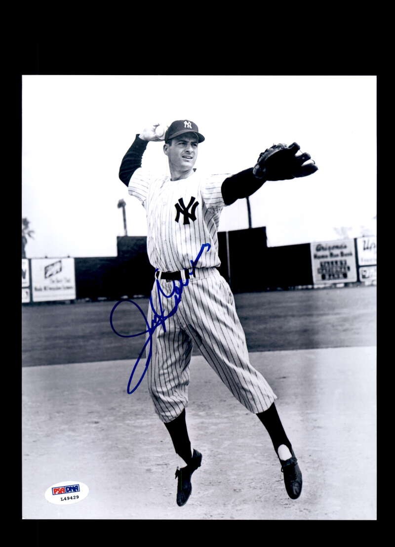 Jerry Coleman PSA DNA Signed  8x10 Photo Autograph Yankees