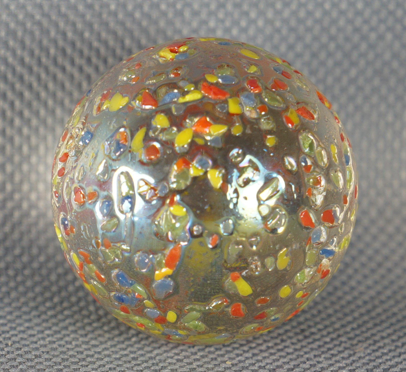 1-5/32 1.15 Inch Vacor Multi Color Stardust Shooter -One Killer Old Mib Marble