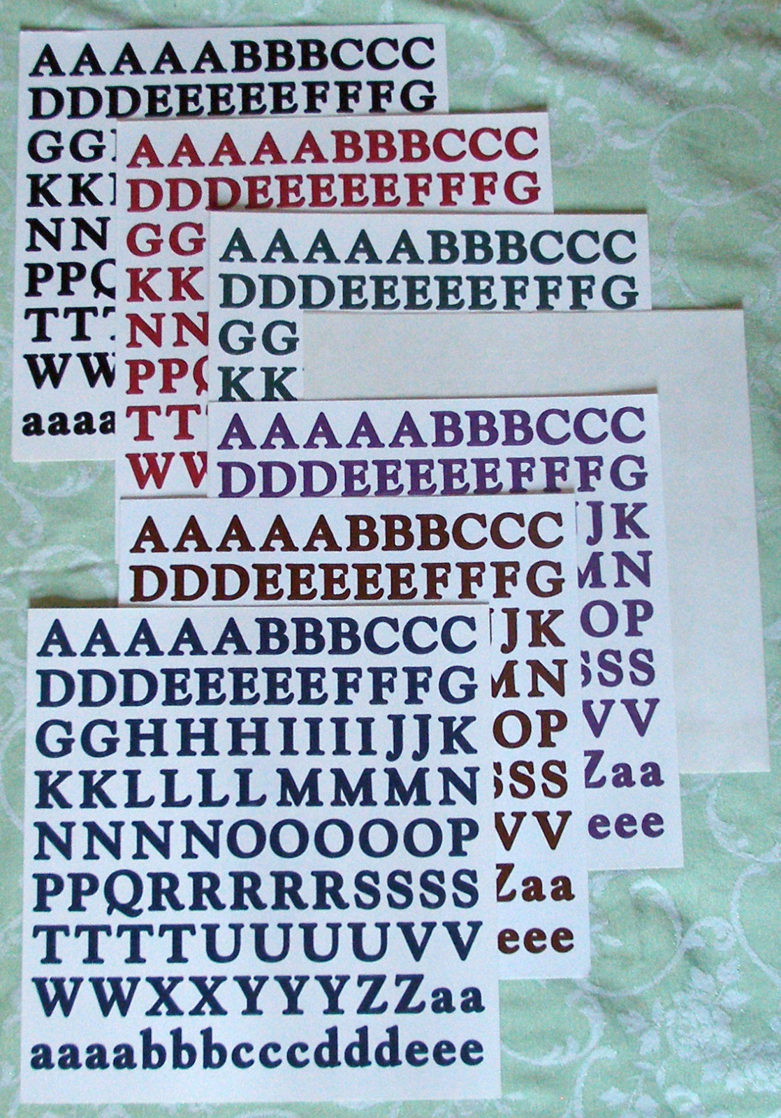 Creative Memories ABC/123 Classic Style Matte Finish Stickers - You Choose