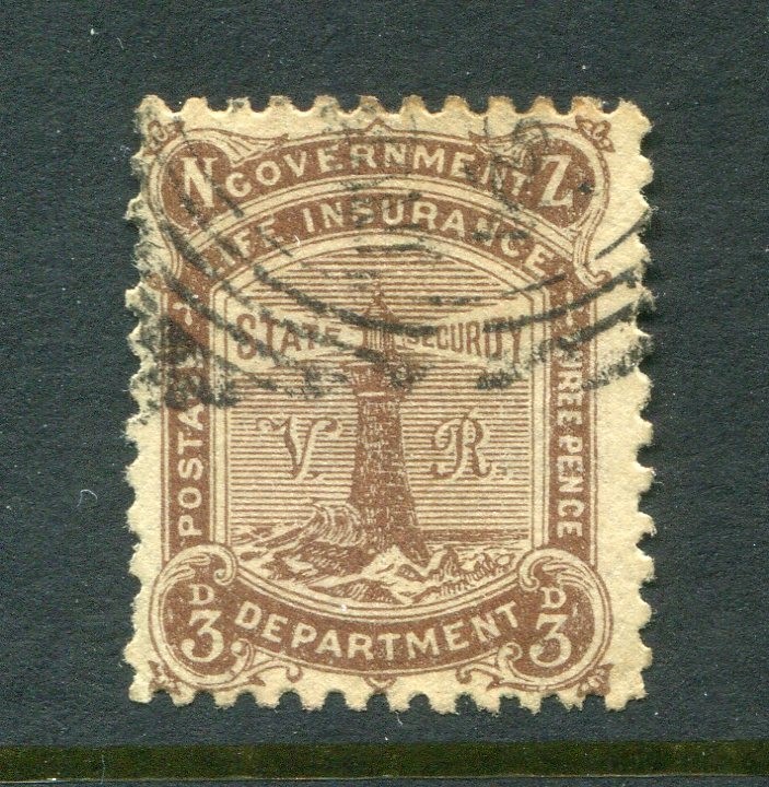 New Zealand #OY4 Lighthouse 3 P. [Used]