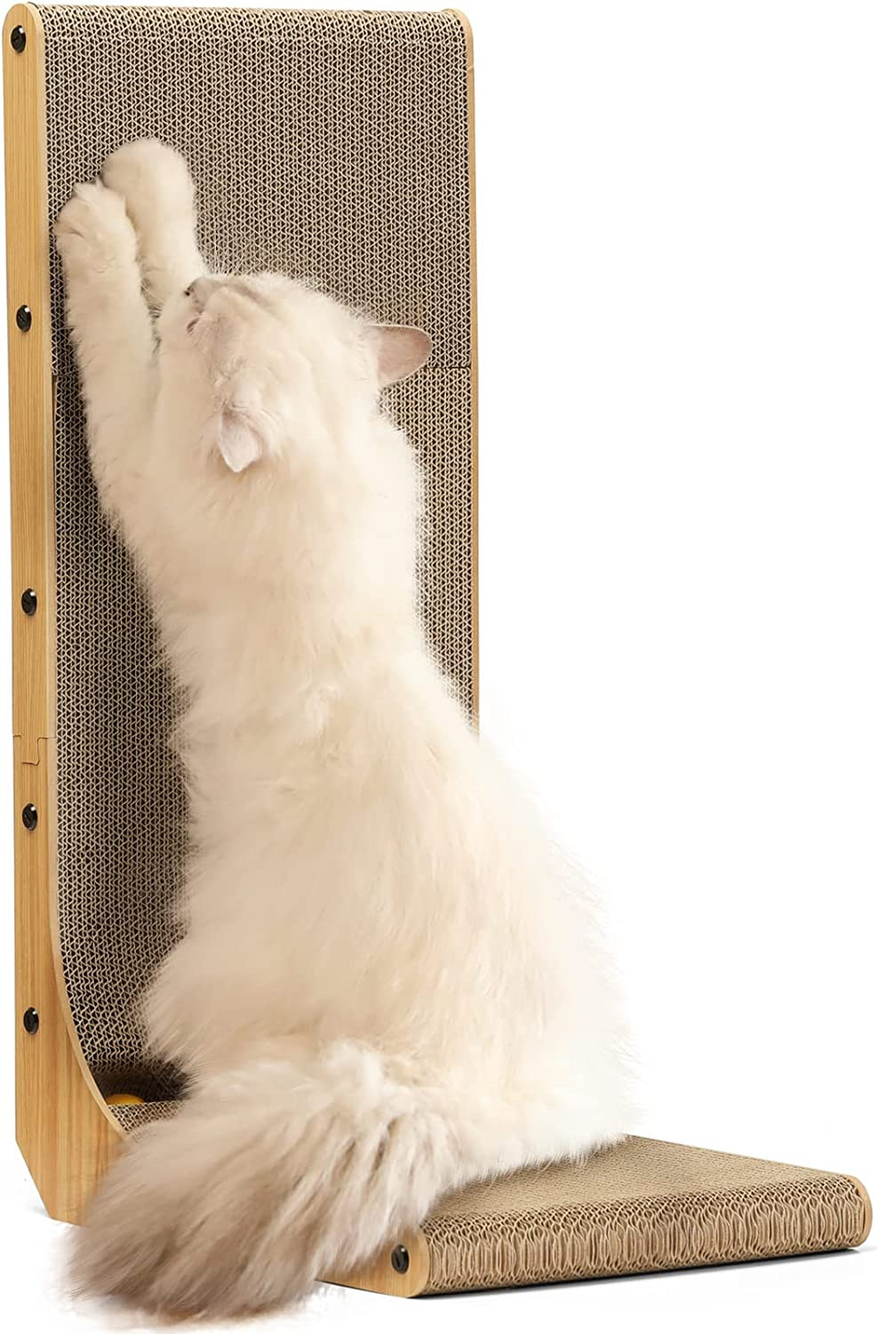 Cat Scratcher, 26.8 Inch L Shape Cat Scratch Pad Wall Mounted, Cat Scratching Ca