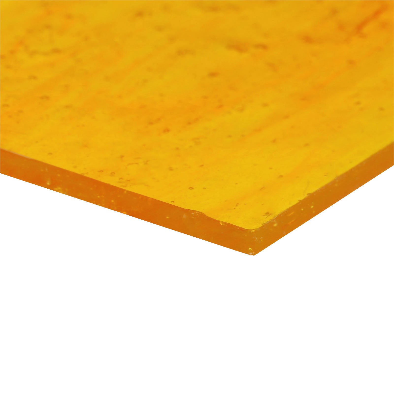 Stained Glass Sheet Mosaic Tile, 7.9 Inch x 5.9 Inch Orange Stained Glass Sheets