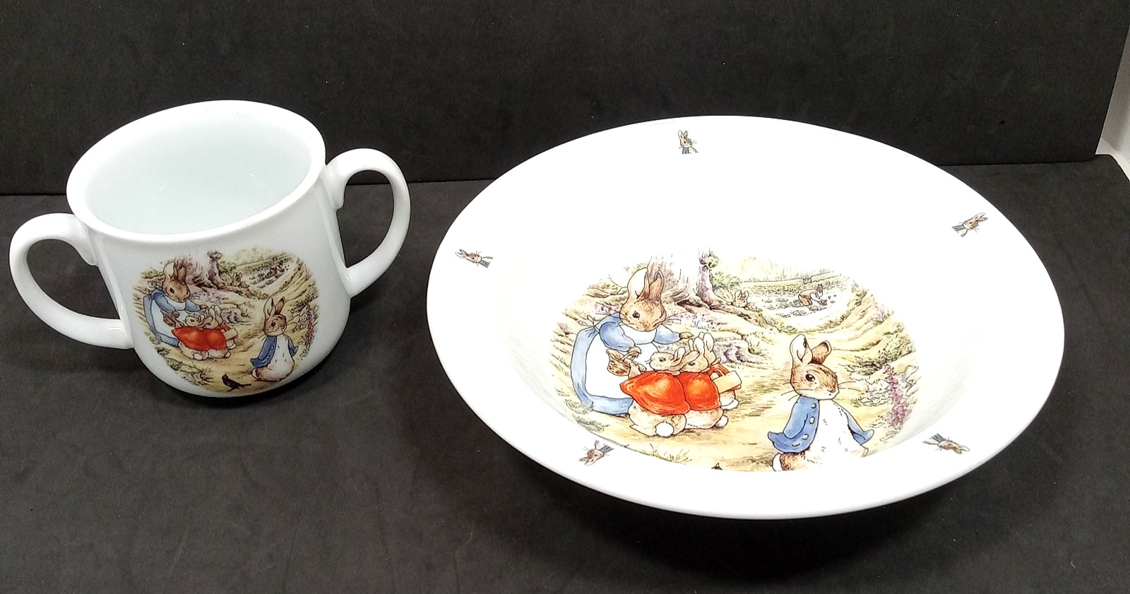 Reutter Porzellan Beatrix Potter Peter Rabbit Cup & Bowl Set Germany