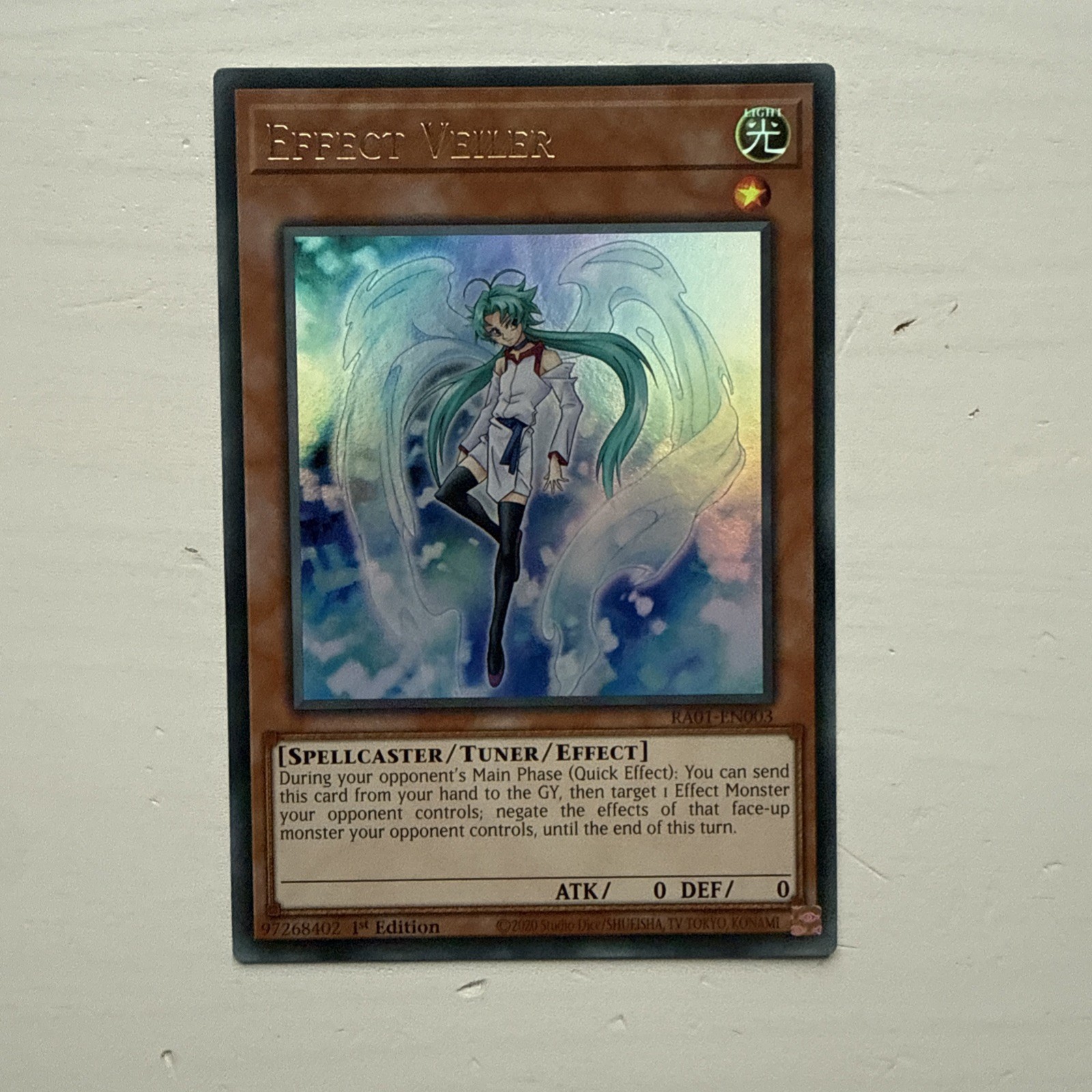 YUGIOH Ultra Rare Effect Veiler RA01-EN003 1st Edition