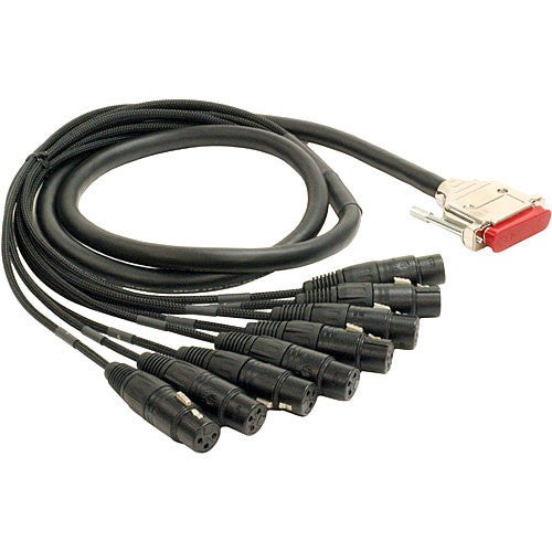 Mogami GOLD-DB25-XLRF-10 8-channel Analog Interface Cable - 10 foot