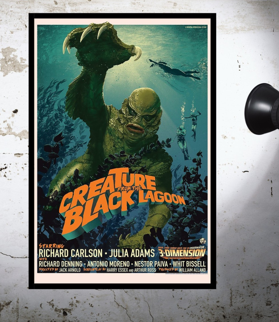 Creature of the Black Lagoon in 3 Dimension Quality Poster Paper 24"x36"