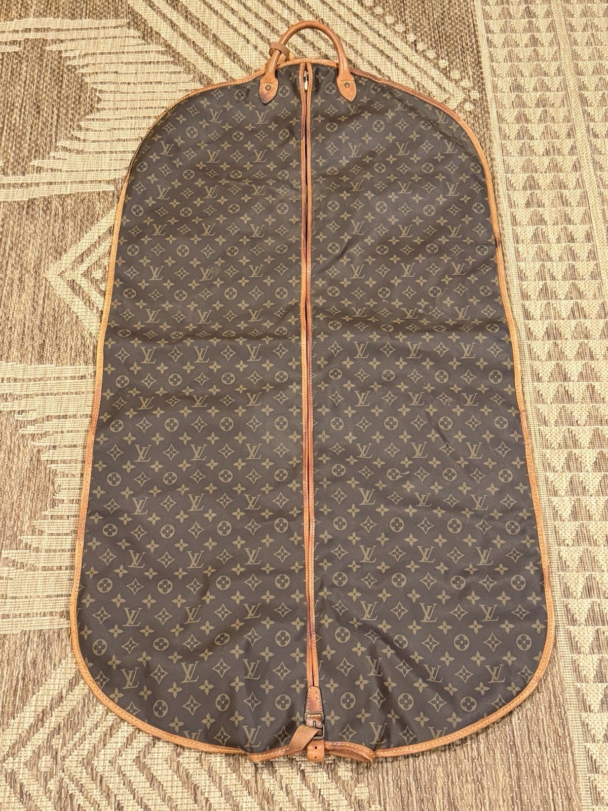 Louis Vuitton 46" Long Garment Bag Double Sided Monogram Canvas Travel Luggage