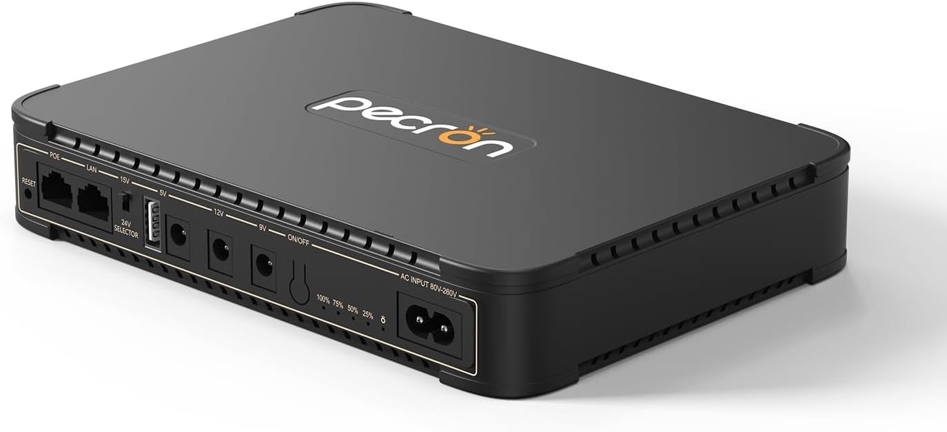 D77 DC UPS Battery Backup 76.96Wh Small UPS WiFi Router/Modem/Security