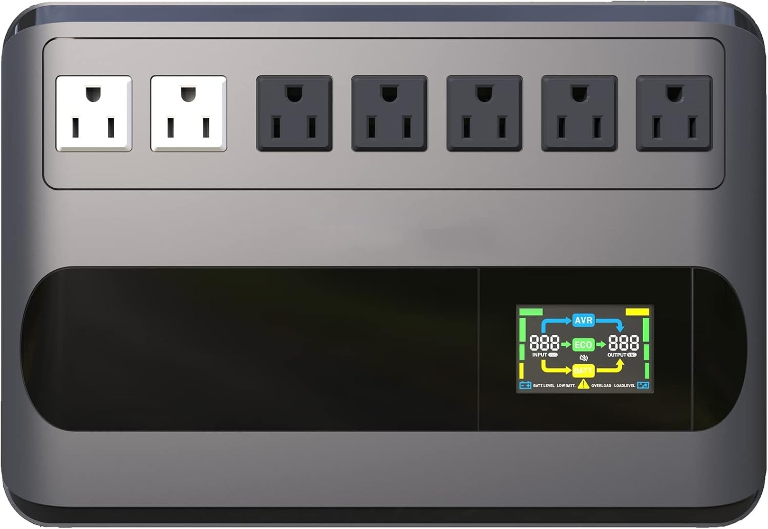 UPS 1000VA 500W Uninterruptible Power Supply Offline Back UPS Intelligent LCD