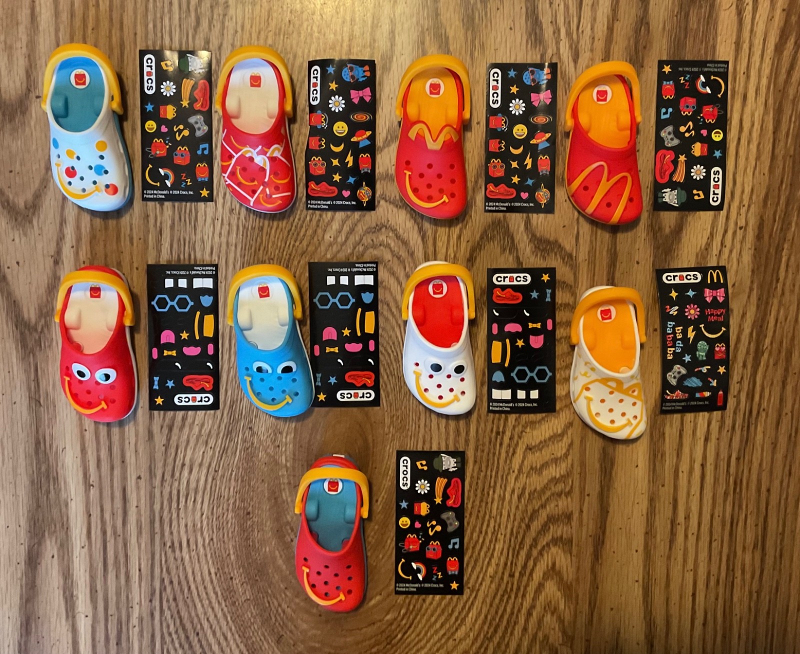 Mcdonalds CROC Toys Set 1-8  Plus an Extra One New