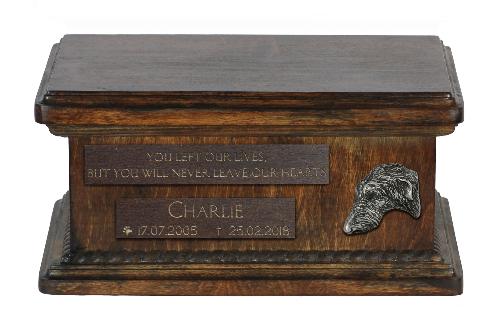 Deerhound Small Urn With The Image Of A Dog Art-Dog