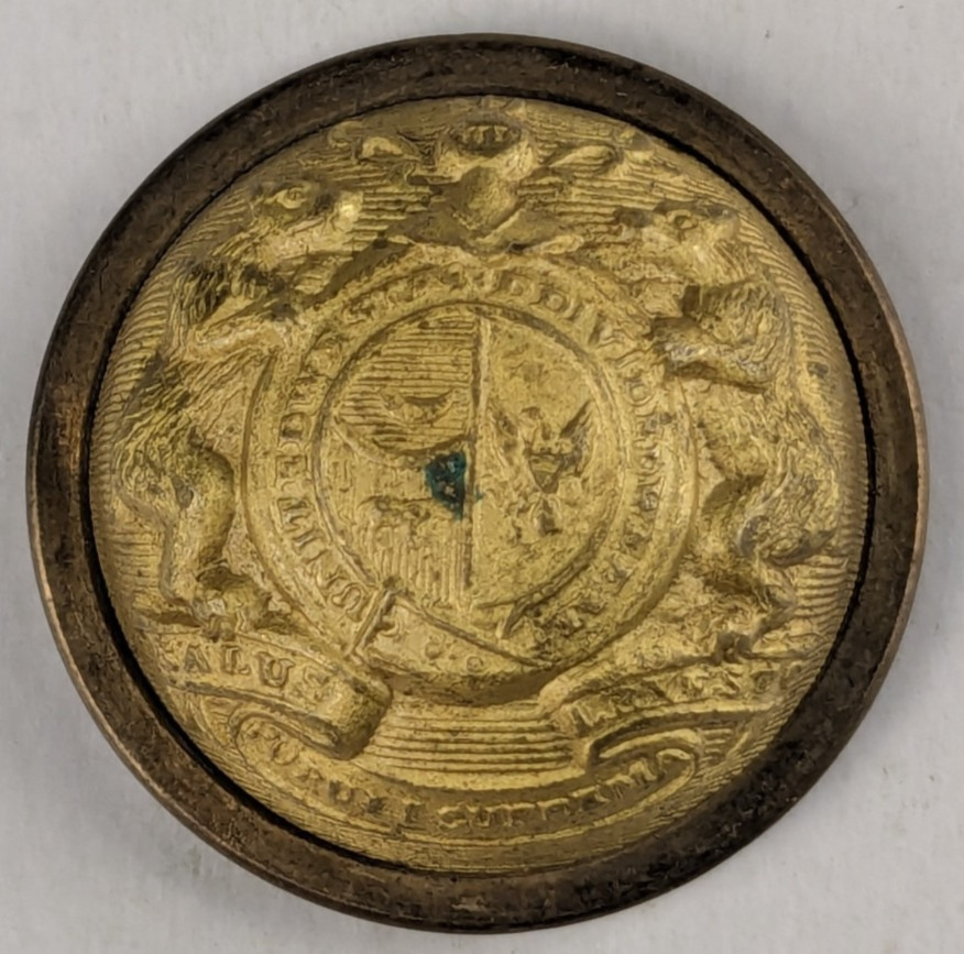 1870s - Missouri State Seal Officer Uniform Button - M2E
