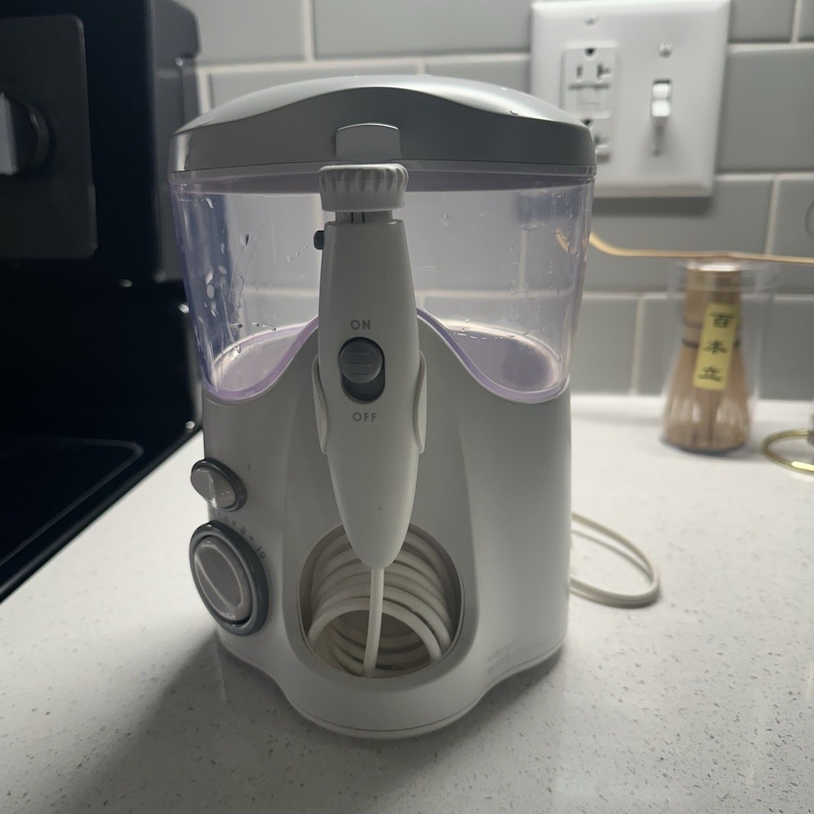 Waterpik Electric White Water Flosser with Replacement Tips, 10 Settings