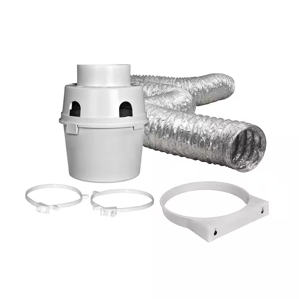 4 In. X 5 Ft. Indoor Dryer Vent Kit with Flexible Duct