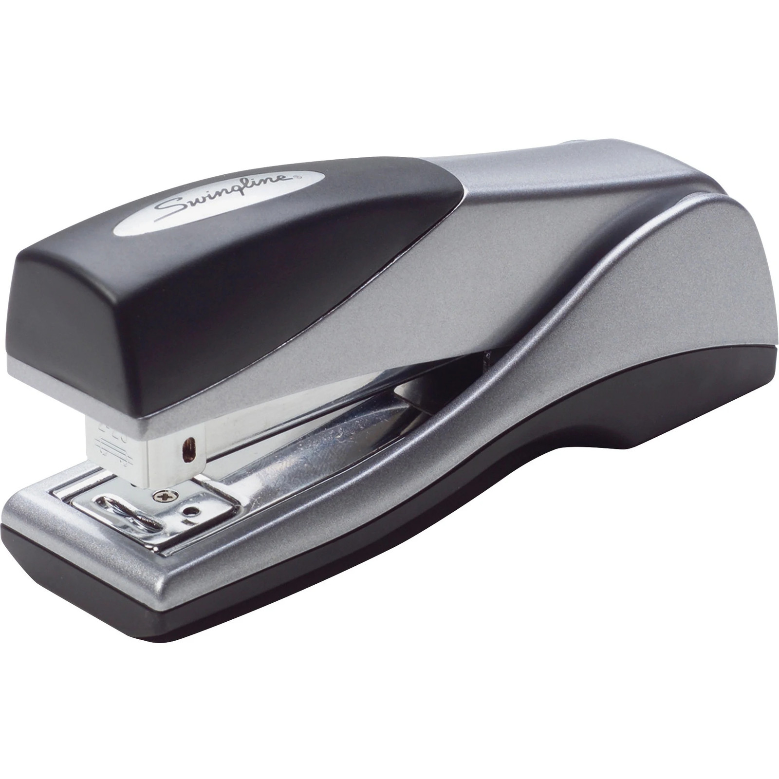 Swingline Optima Grip Compact Stapler, 25 Sheets Capacity, Silver