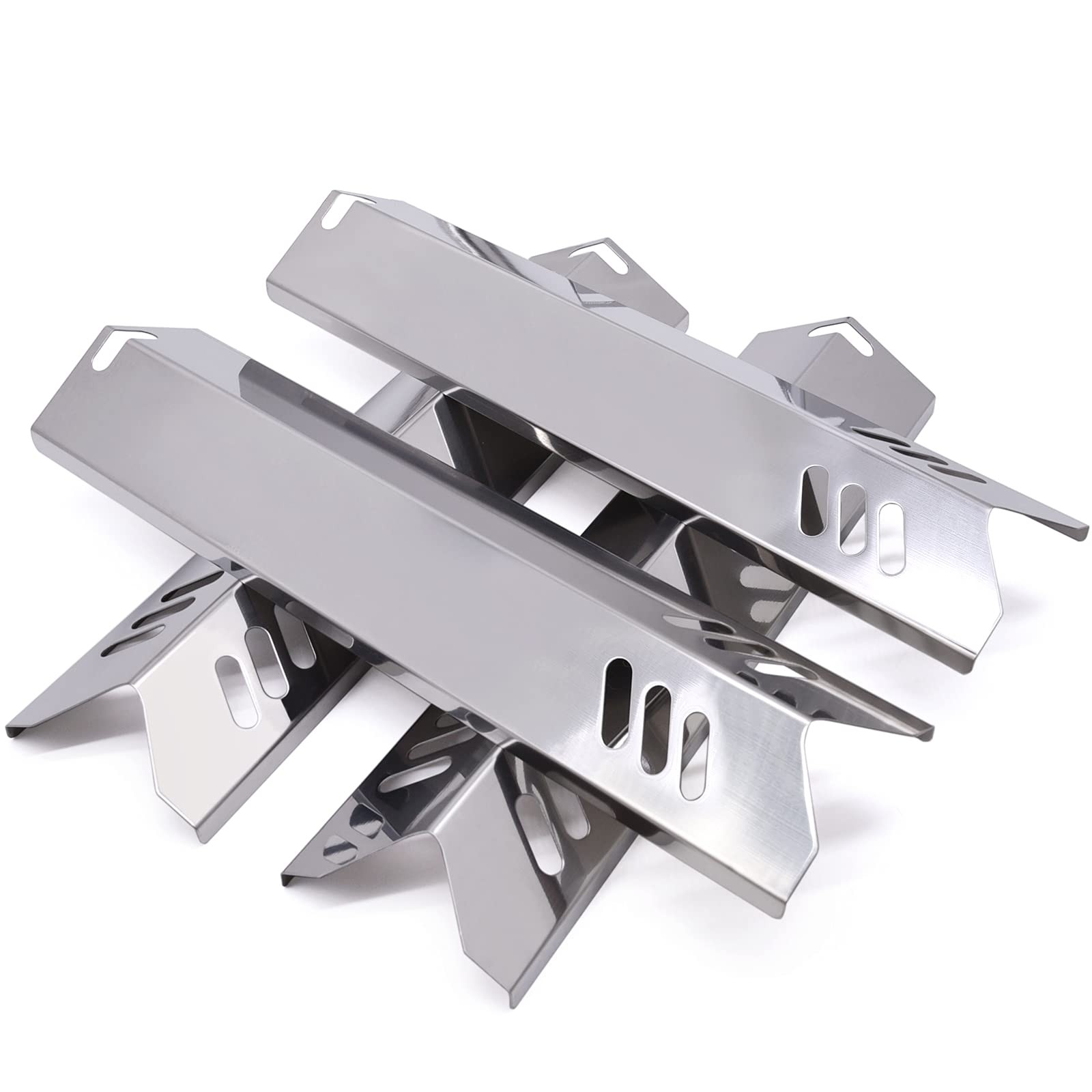 Adviace 15 inch Grill Heat Shields Replacement for 4pcs Tents(SS) 