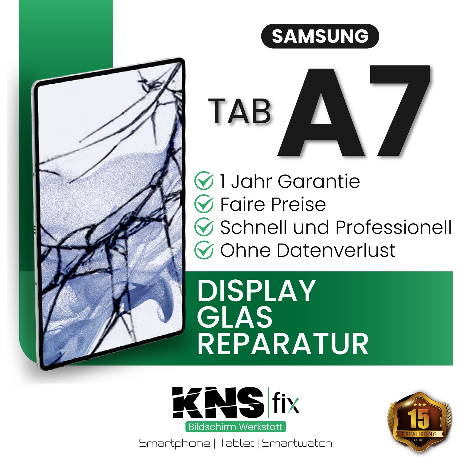 Samsung Tab A7 Affichage Verre Devant Réparation Verre Exchange ✅ 24 Twitter.com