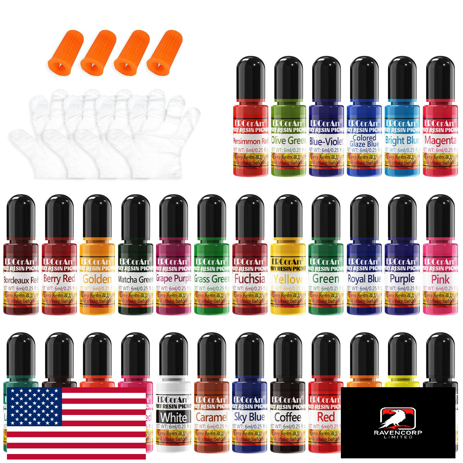 30 Colors Transparent Epoxy Resin Pigment UV Resina Dye Highly Concentrated 0.25