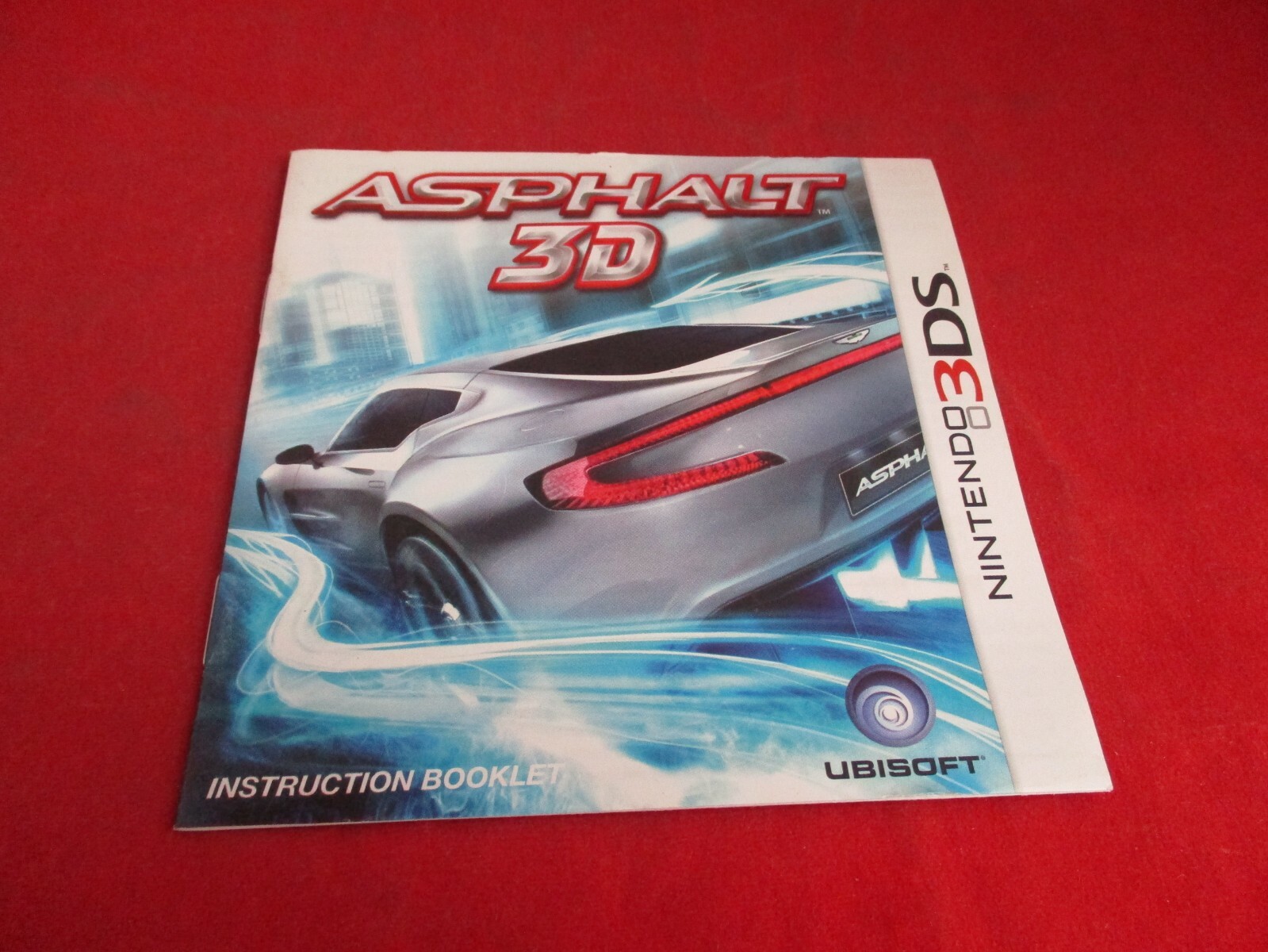 Asphalt 3D Nintendo 3DS Instruction Manual Booklet ONLY