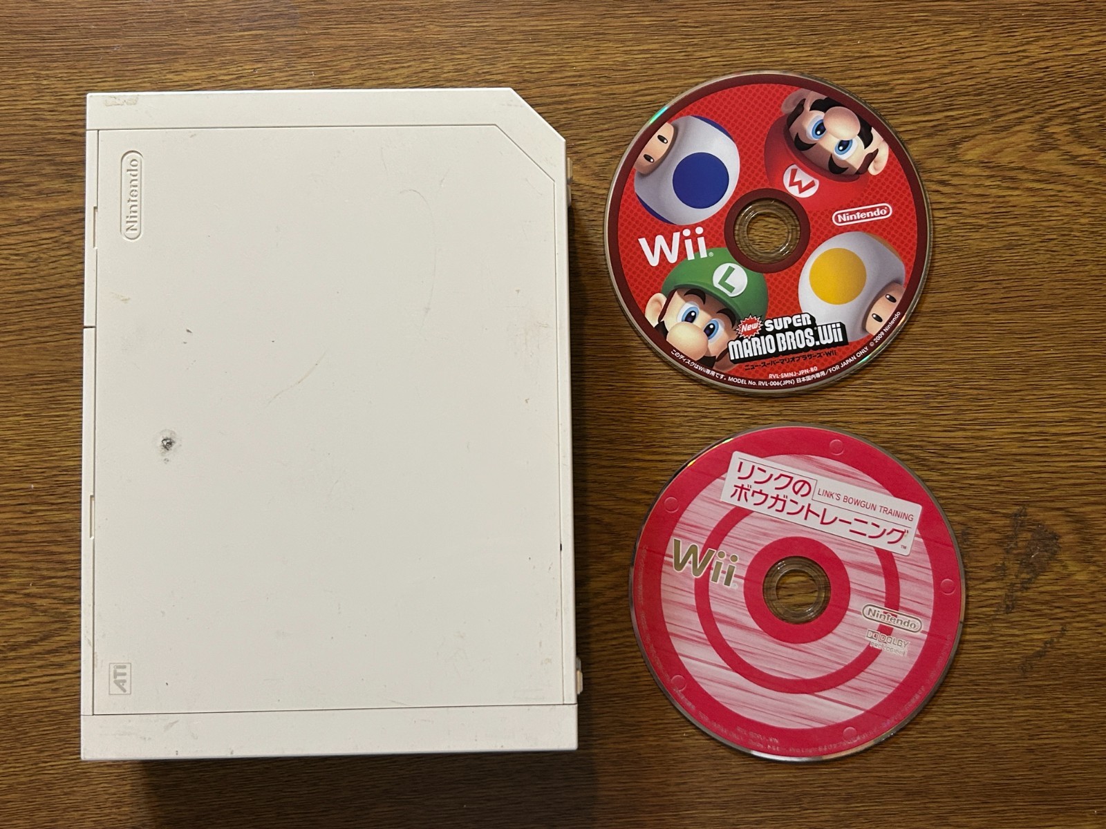 NINTENDO Wii console JAPAN NTSC-J SUPER MARIO & LINK BOWGUN TRAINING