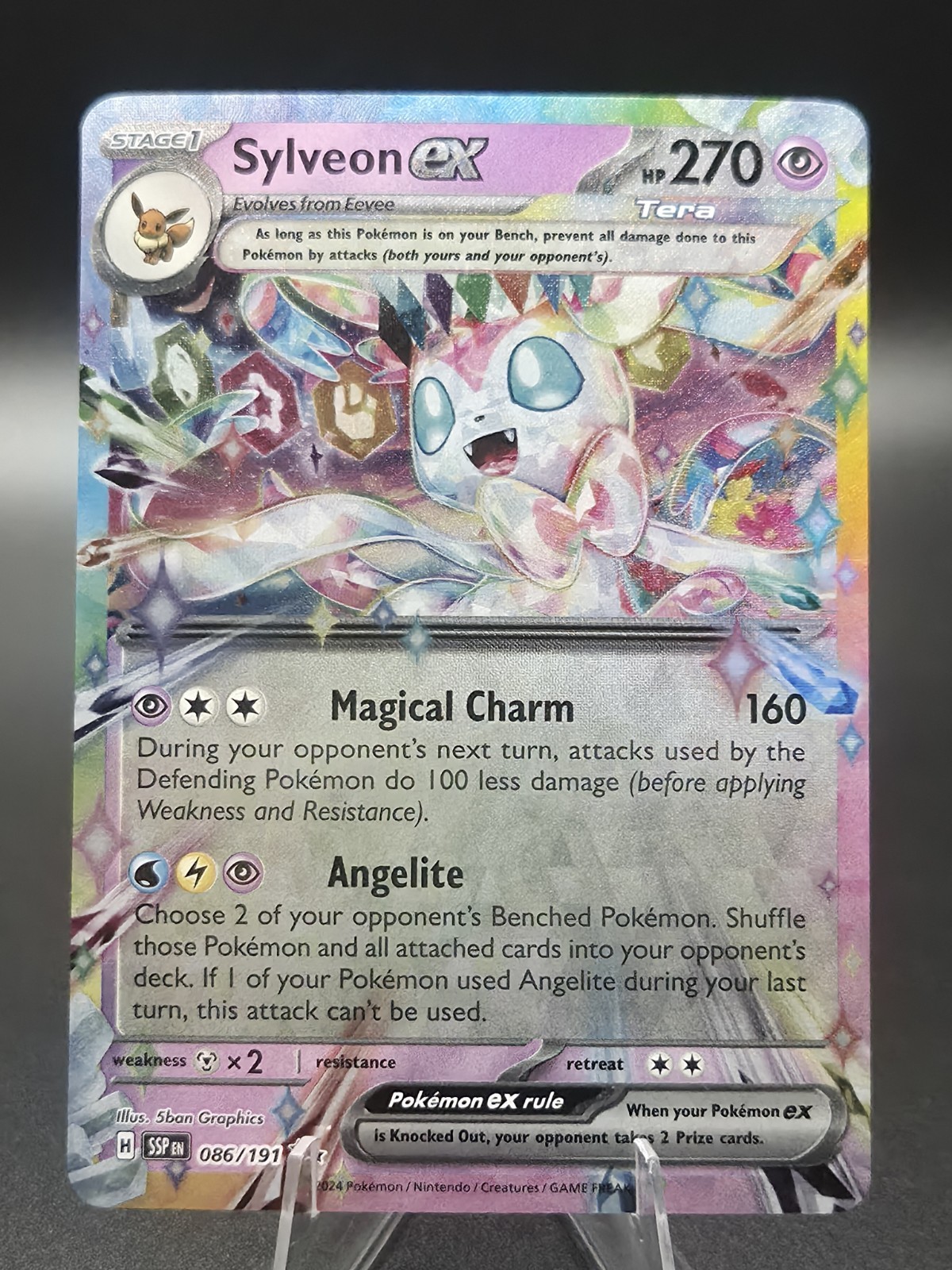 Sylveon ex 086/191 Sv08: Surging Sparks Holo - Pokémon TCG - LP