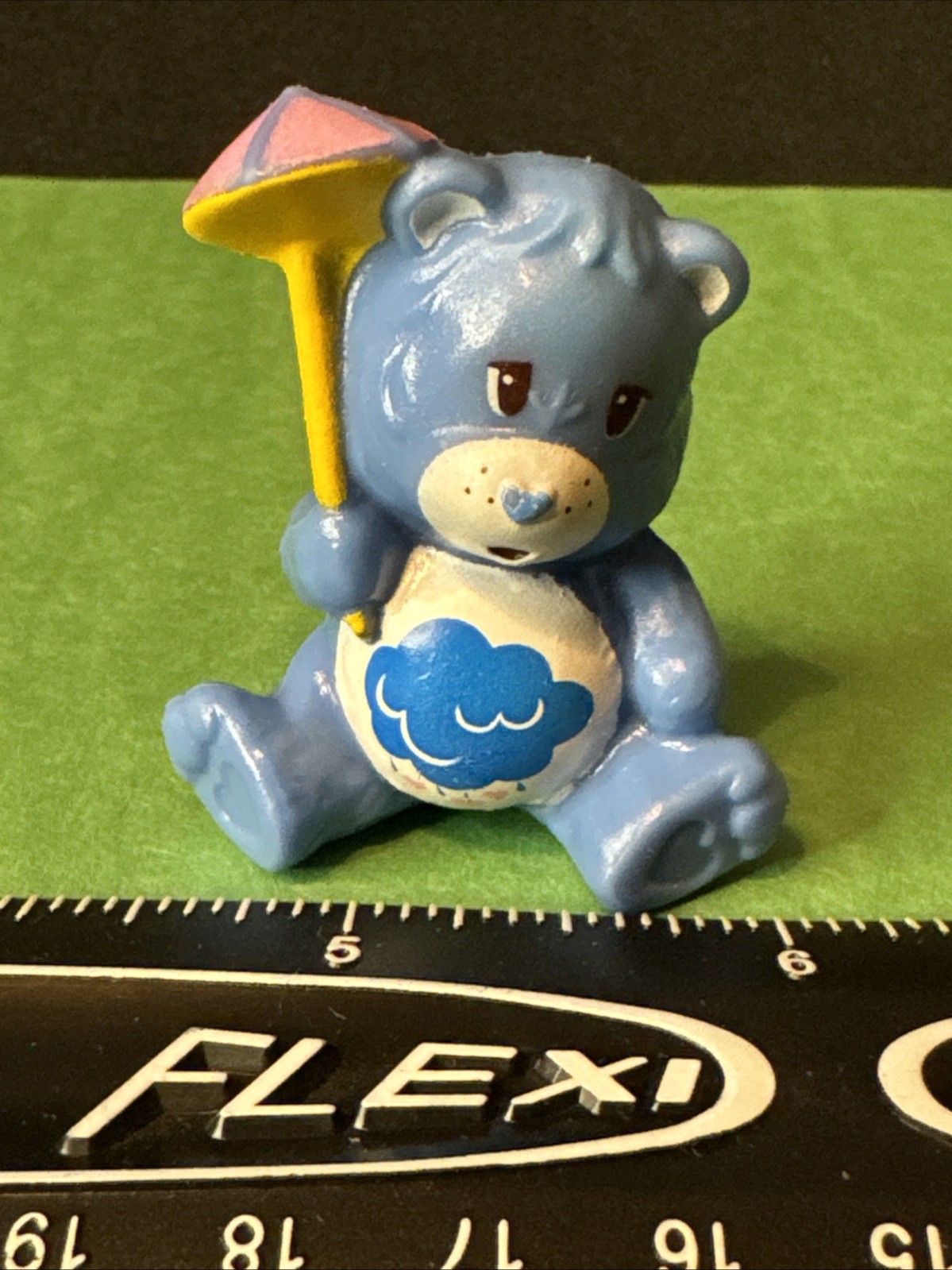 1983 AGC Care Bears Grumpy Bear with Party Hat PVC Figurine Vintage