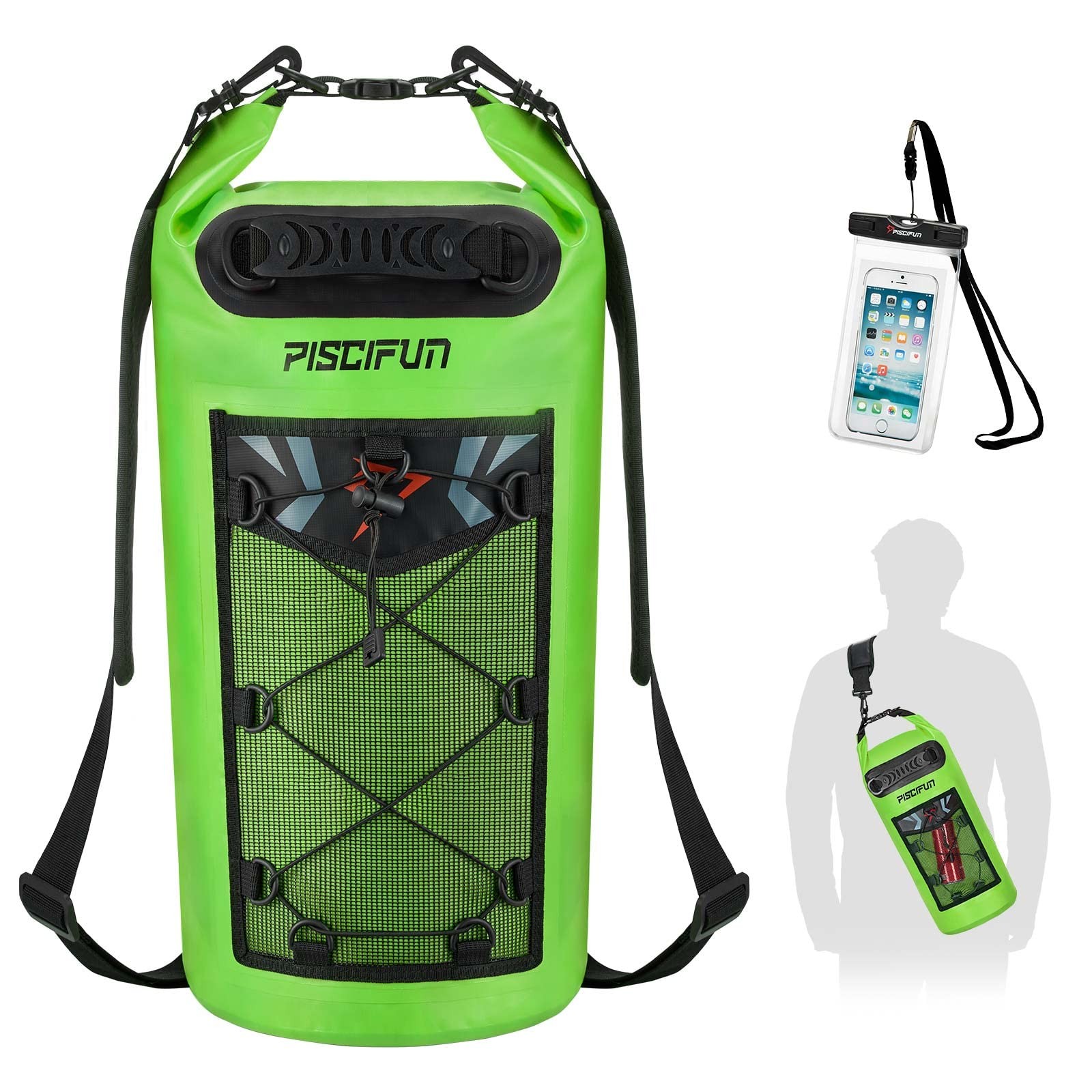Waterproof Dry Bag Floating Backpack Phone Case Boating 10L/20L/30L/40L