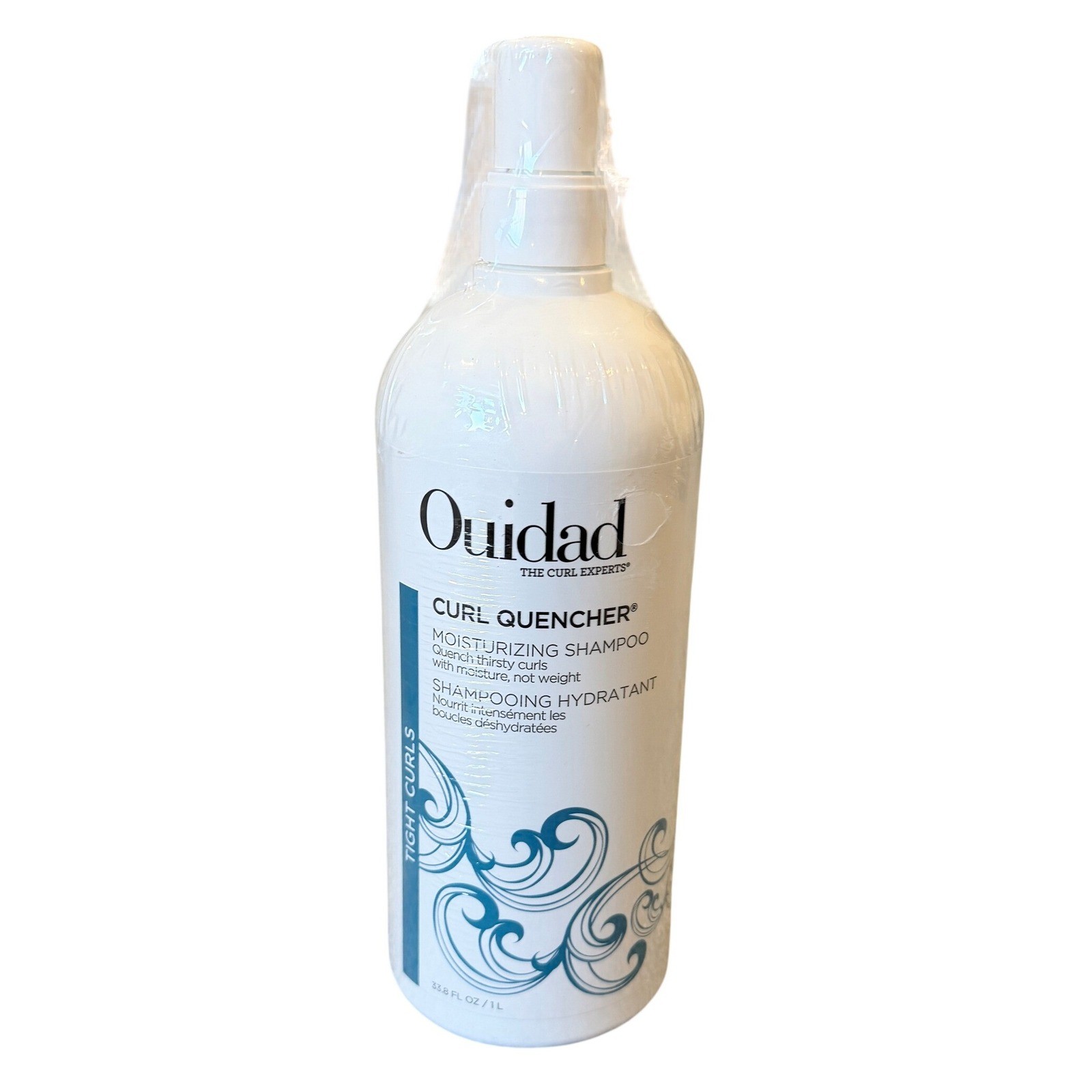 Ouidad Curl Quencher Moisturizing Shampoo for Tight Curls 33.8 oz 1L