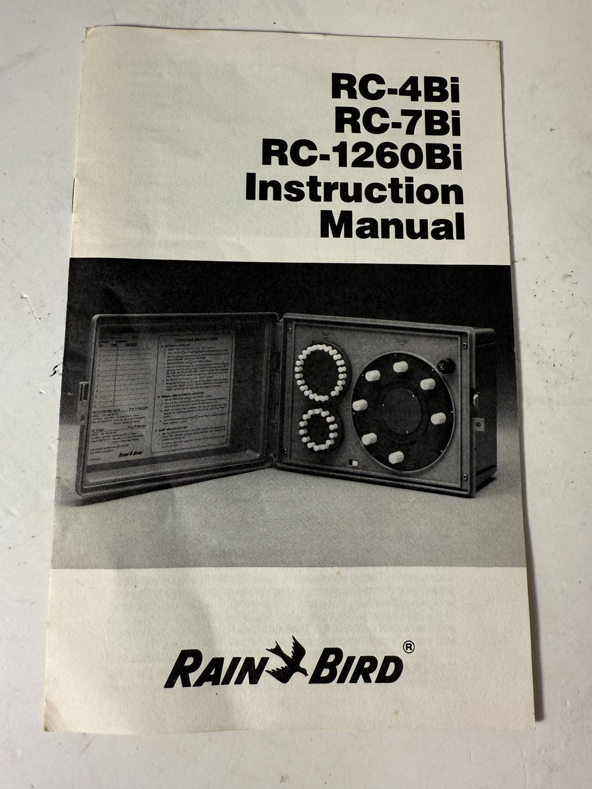 Rain Bird RC-4Bi RC-7Bi RC-1260Bi Irrigation Controller Instruction Manual Guide