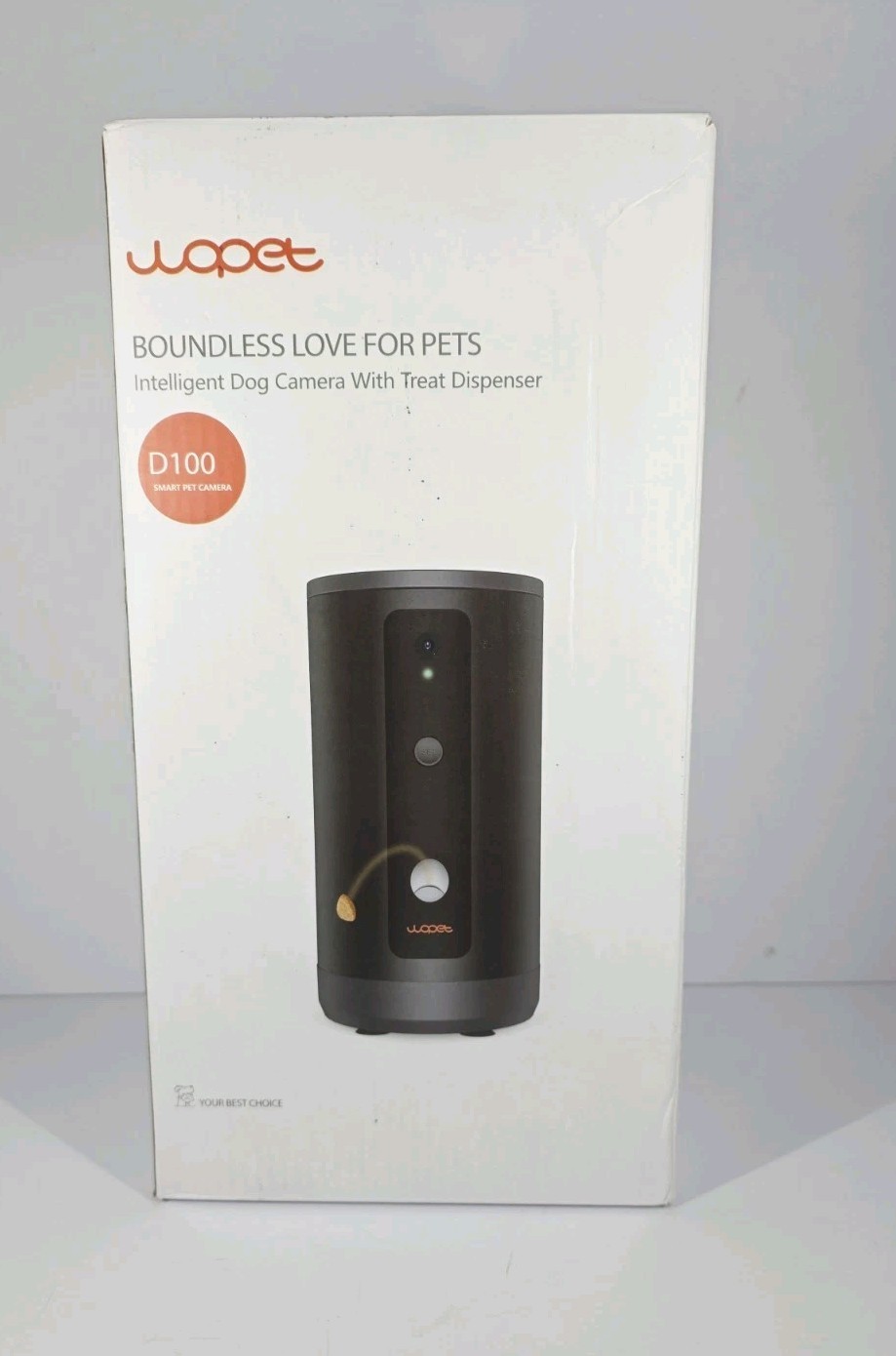 Wopet Intelligent Dog Camera with Treat Dispenser Model D100 New 2024 HD Camera