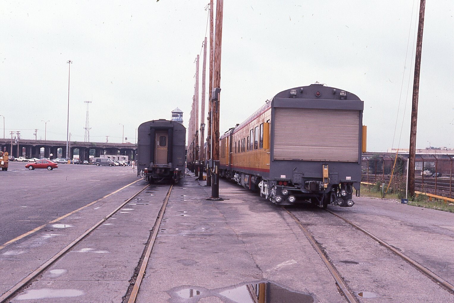 Original Train Slide Union Pacific Train Car Rear View 2001 #011