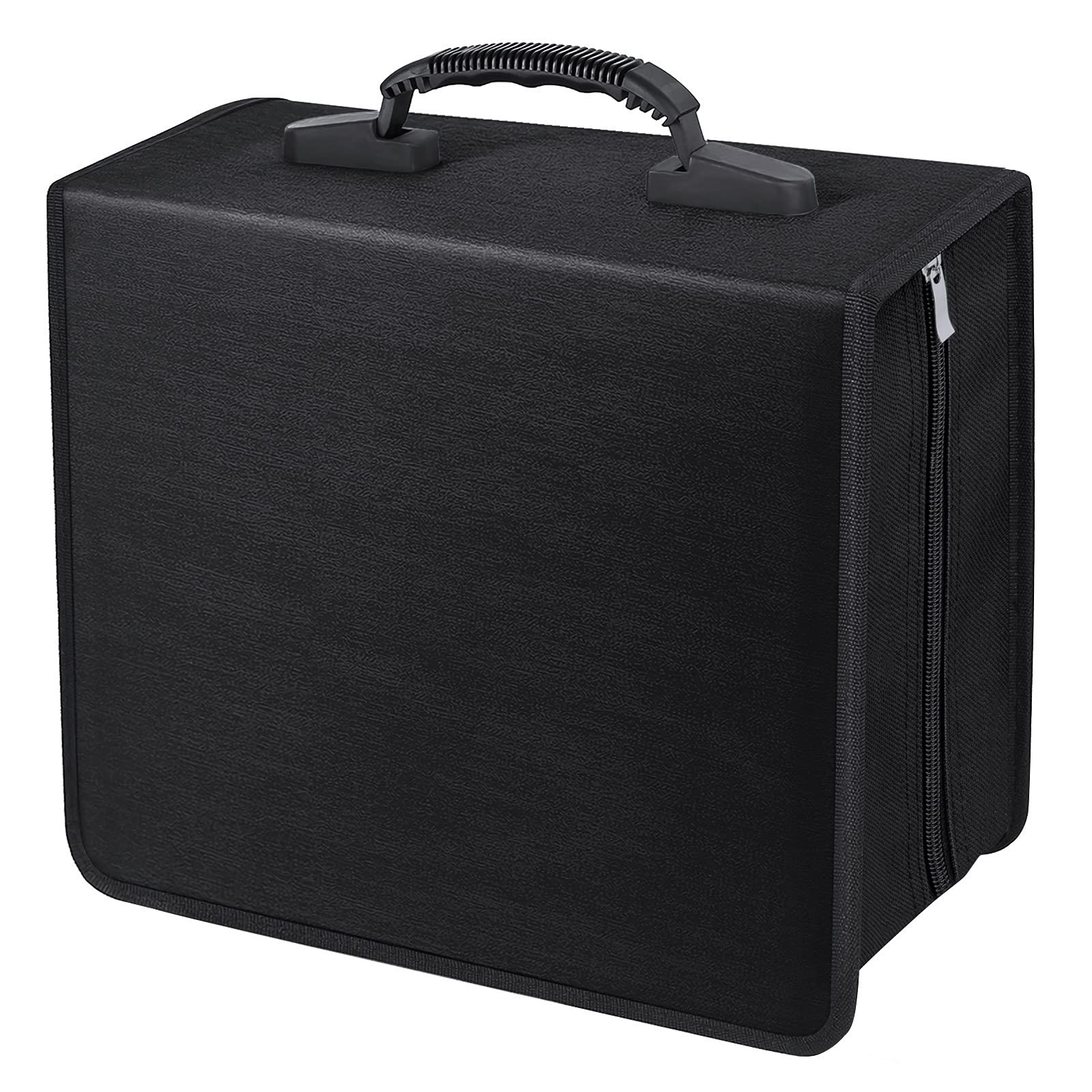 Siveit CD/DVD Binder, CD DVD Case Holder Binder 400 White binder, Black 